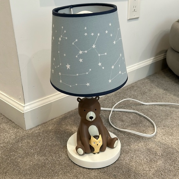 Bear and owl lamp - Picture 4 of 12